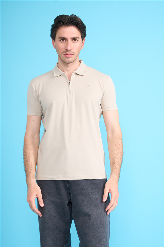 Mareteks 2656 Js Tas Erkek Polo Yaka Fermuar Lyc Suprem T-Shırt