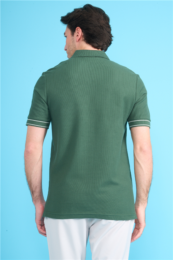 Mareteks 2657 Js Neftı Erkek Polo Yaka Pat Ekstrafor Pıke T-Shırt