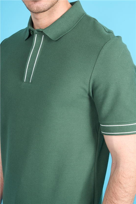 Mareteks 2657 Js Neftı Erkek Polo Yaka Pat Ekstrafor Pıke T-Shırt