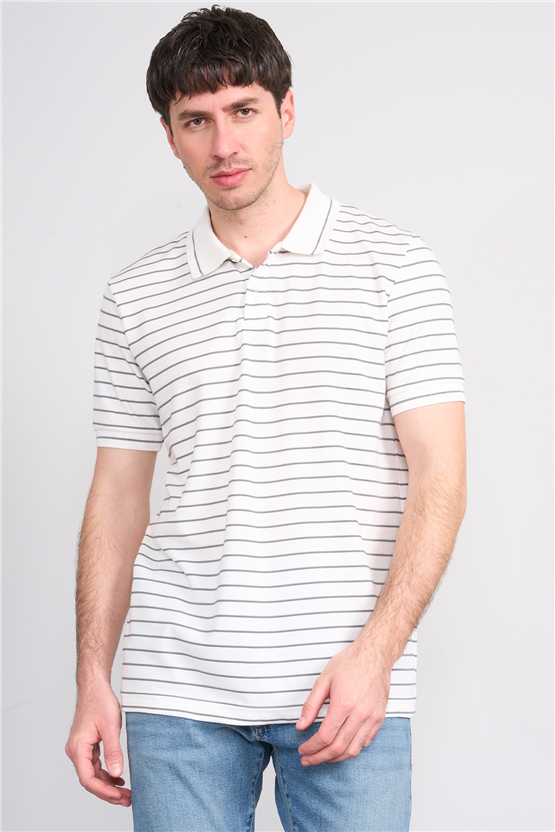 Mareteks 2659 Js A.Hakı Erkek Polo Yaka Rıngel Interlok T-Shırt