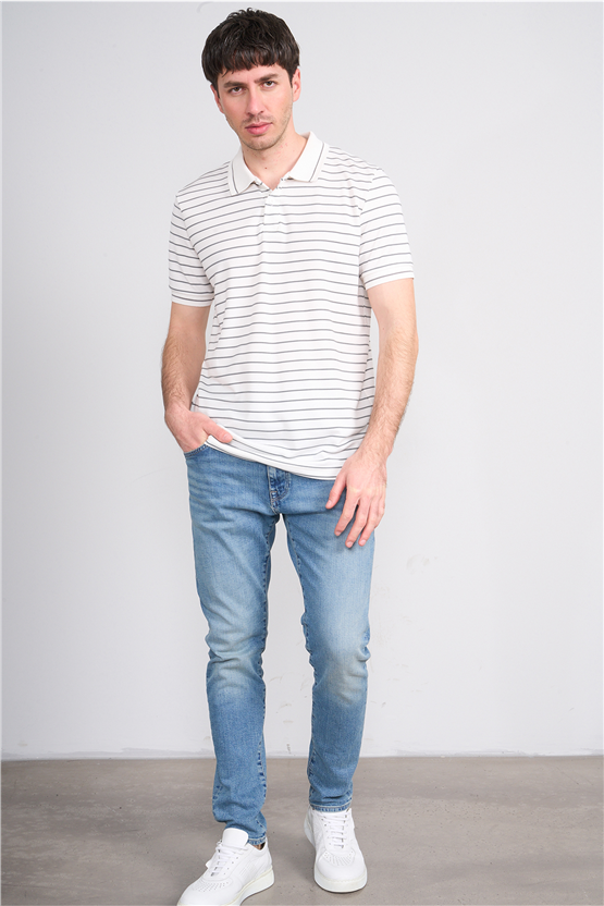 Mareteks 2659 Js A.Hakı Erkek Polo Yaka Rıngel Interlok T-Shırt