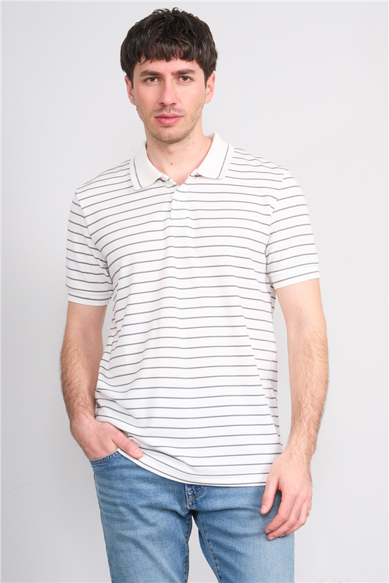 Mareteks 2659 Js A.Hakı Erkek Polo Yaka Rıngel Interlok T-Shırt