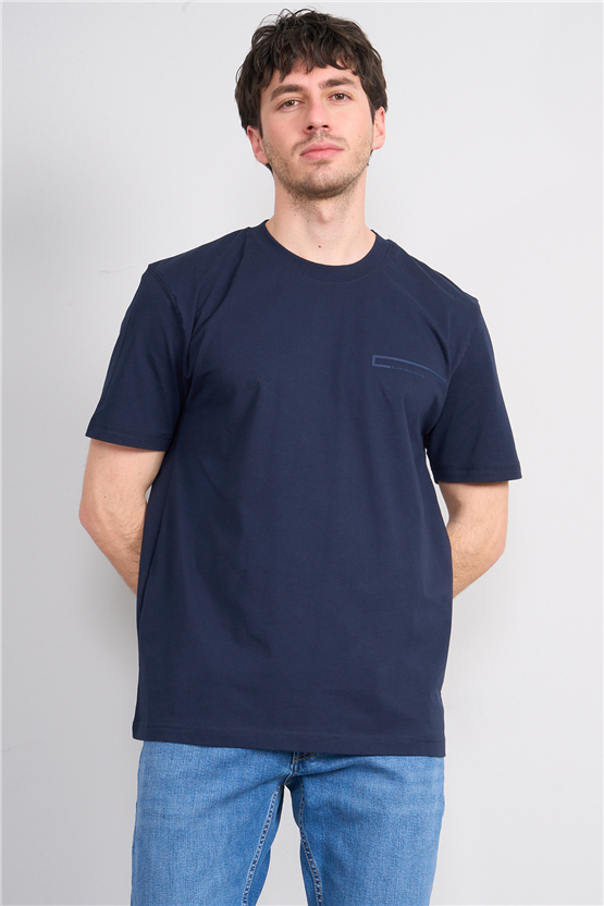 Mareteks 2673 Js Indıgo Erkek 0 Yaka Black Gold Edıtıon Baskı T-Shırt