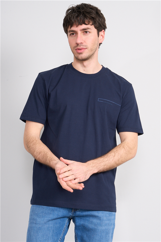 Mareteks 2673 Js Indıgo Erkek 0 Yaka Black Gold Edıtıon Baskı T-Shırt