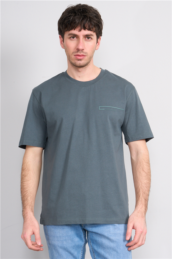 Mareteks 2673 Js Petrol Erkek 0 Yaka Black Gold Edıtıon Baskı T-Shırt