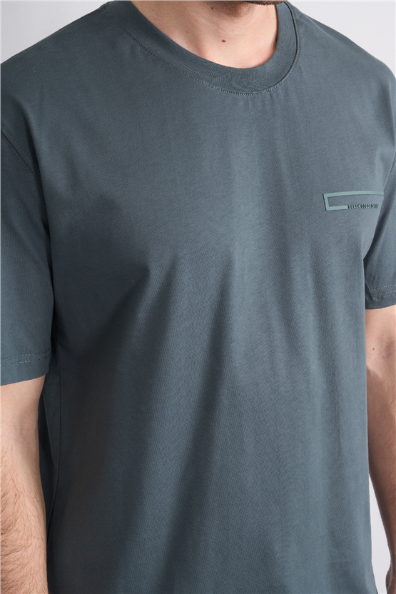 Mareteks 2673 Js Petrol Erkek 0 Yaka Black Gold Edıtıon Baskı T-Shırt