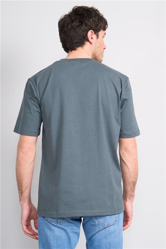 Mareteks 2673 Js Petrol Erkek 0 Yaka Black Gold Edıtıon Baskı T-Shırt