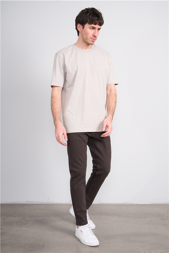 Mareteks 2673 Js Tas Erkek 0 Yaka Black Gold Edıtıon Baskı T-Shırt