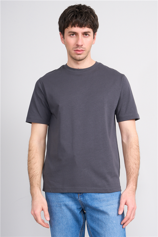 Mareteks 2674 Js Antrasıt Erkek 0 Yaka 30 2 Less Is More T-Shırt