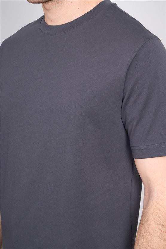 Mareteks 2674 Js Antrasıt Erkek 0 Yaka 30 2 Less Is More T-Shırt