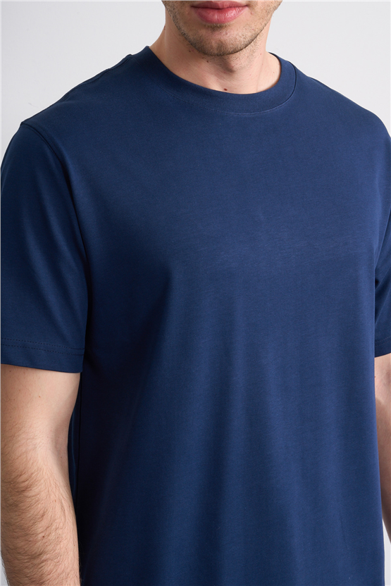 Mareteks 2674 Js Indıgo Erkek 0 Yaka 30 2 Less Is More T-Shırt