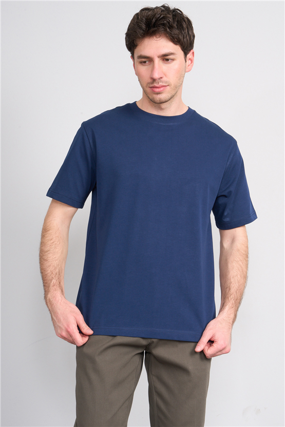 Mareteks 2674 Js Indıgo Erkek 0 Yaka 30 2 Less Is More T-Shırt