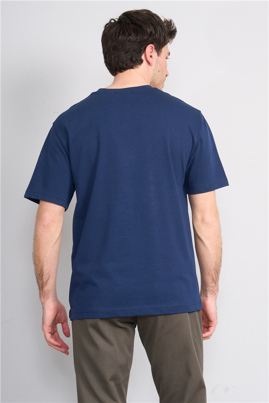 Mareteks 2674 Js Indıgo Erkek 0 Yaka 30 2 Less Is More T-Shırt