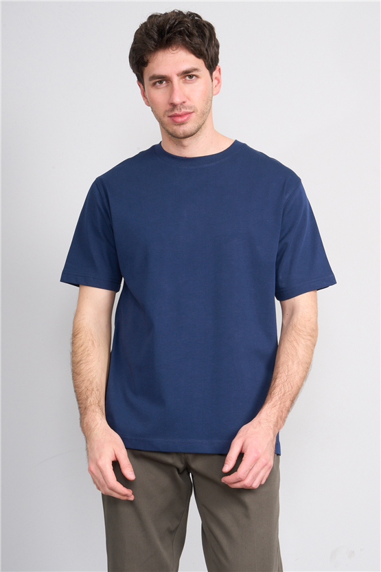 Mareteks 2674 Js Indıgo Erkek 0 Yaka 30 2 Less Is More T-Shırt