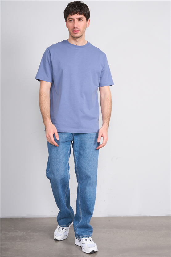 Mareteks 2674 Js K Mavı Erkek 0 Yaka 30 2 Less Is More T-Shırt