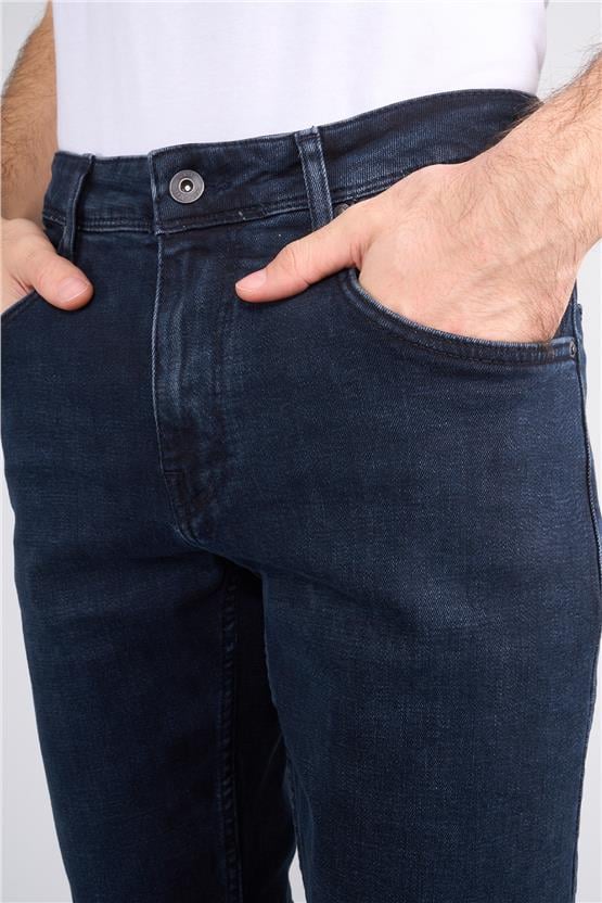 Mareteks 3300-C47-Tokyo Blue Black Zkb. Erkek Denım Pantolon