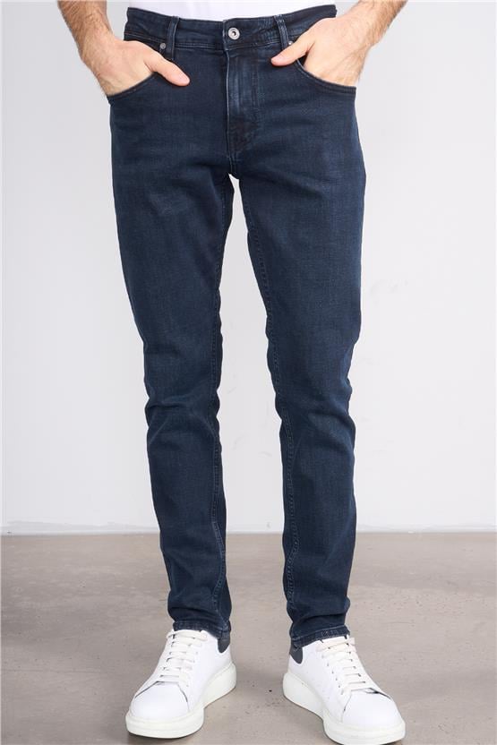 Mareteks 3300-C47-Tokyo Blue Black Zkb. Erkek Denım Pantolon