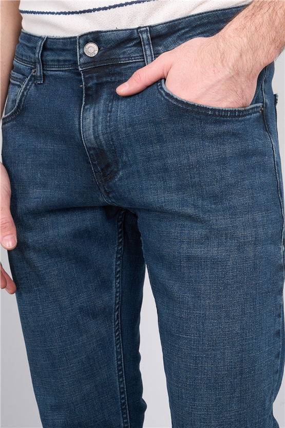 Mareteks 3300-C58-Tokyo Blue Hakı Zkb. Erkek Denım Pantolon