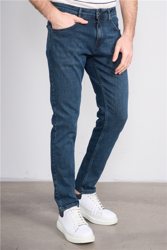 Mareteks 3300-C58-Tokyo Blue Hakı Zkb. Erkek Denım Pantolon