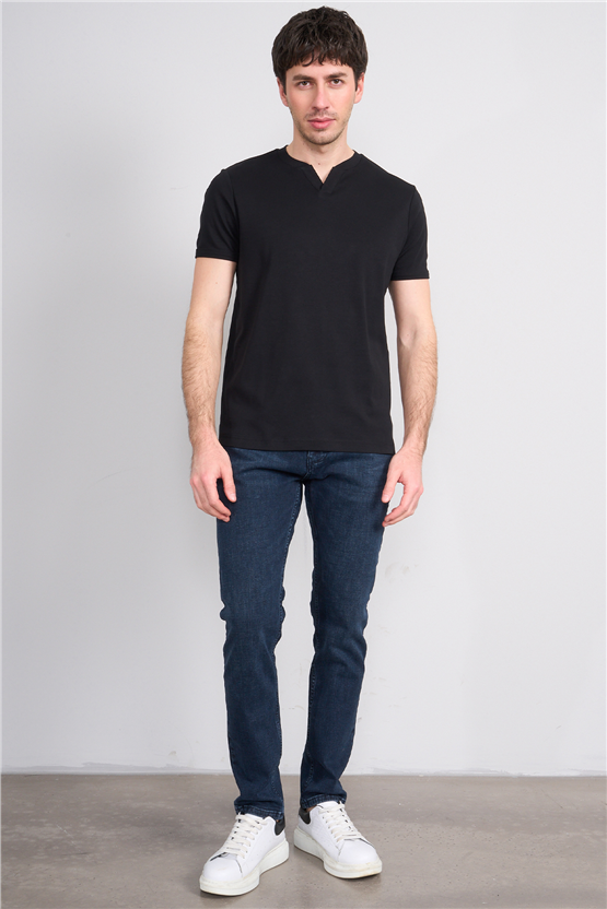 Mareteks 3300-C64-Tokyo Blue Black Zkb. Erkek Denım Pantolon