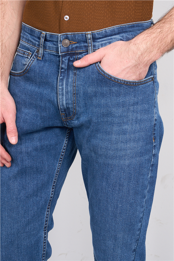 Mareteks 4400-C51-1-Texas M.Blue Zkb. Erkek Denım Pantolon