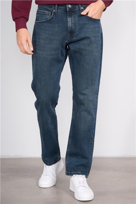 Mareteks 4412-C26-Texas Blue Hakı Od Zkb. Erkek Denım Pantolon