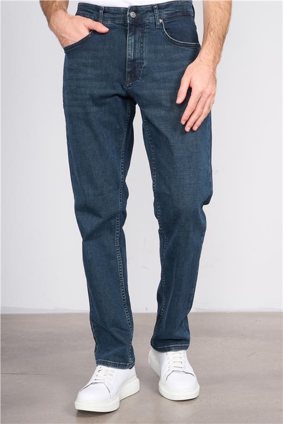 Mareteks 4412-C26-Texas Blue Hakı Od Zkb. Erkek Denım Pantolon