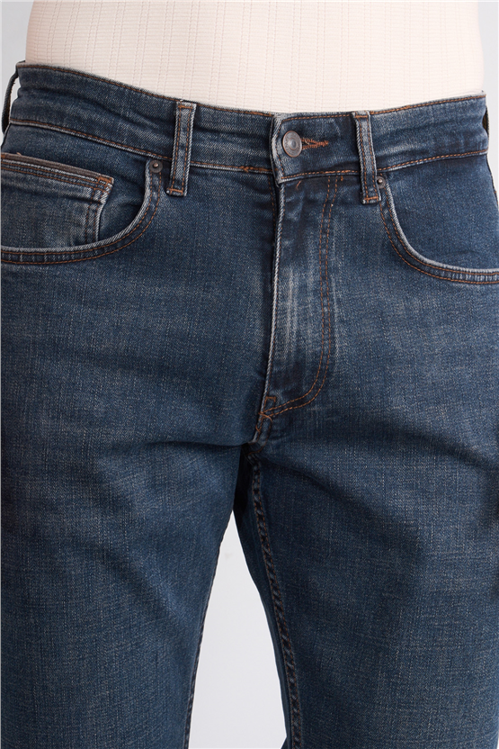 Mareteks 4412-C57-Texas Blue Brown Zkb. Erkek Denım Pantolon