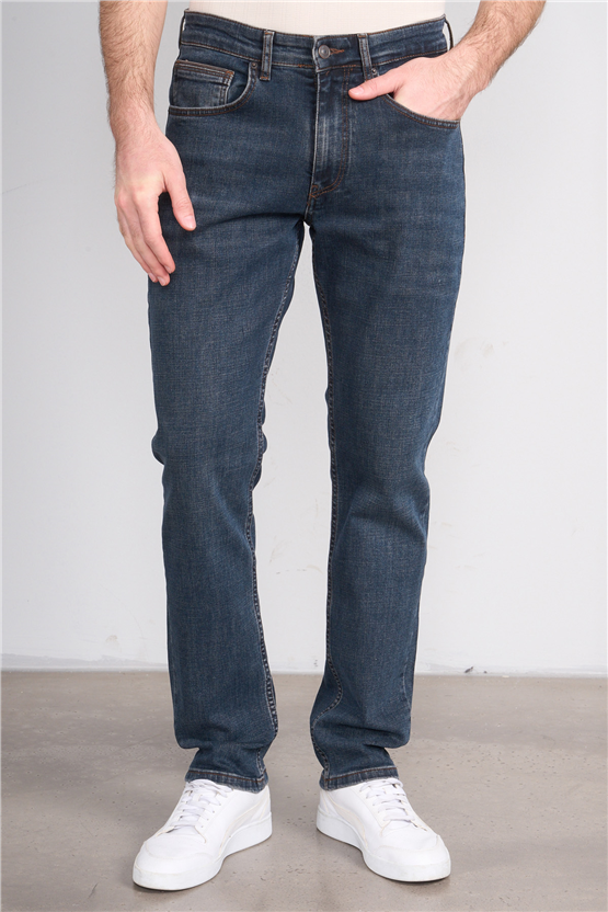 Mareteks 4412-C57-Texas Blue Brown Zkb. Erkek Denım Pantolon
