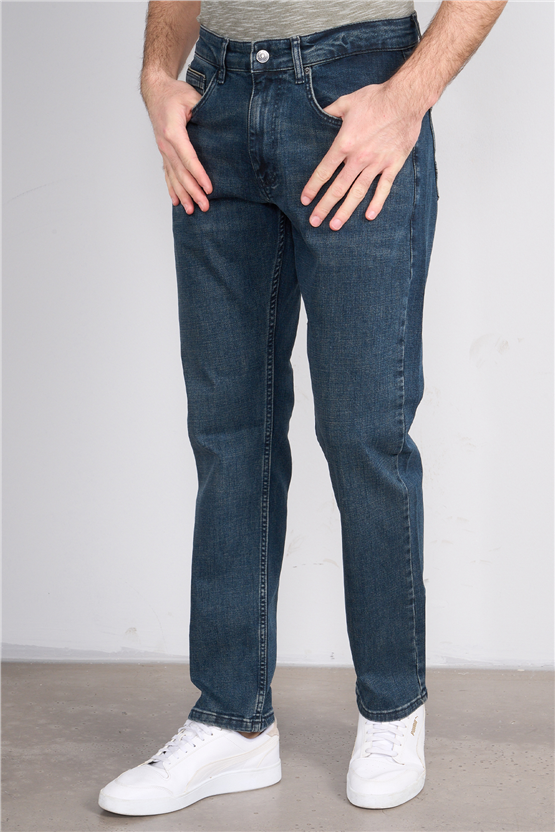 Mareteks 4412-C58-Texas Blue Hakı Zkb. Erkek Denım Pantolon