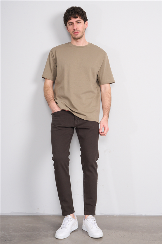 Mareteks 5900-C73-Mılano Brown P.B. Erkek Denım Pantolon