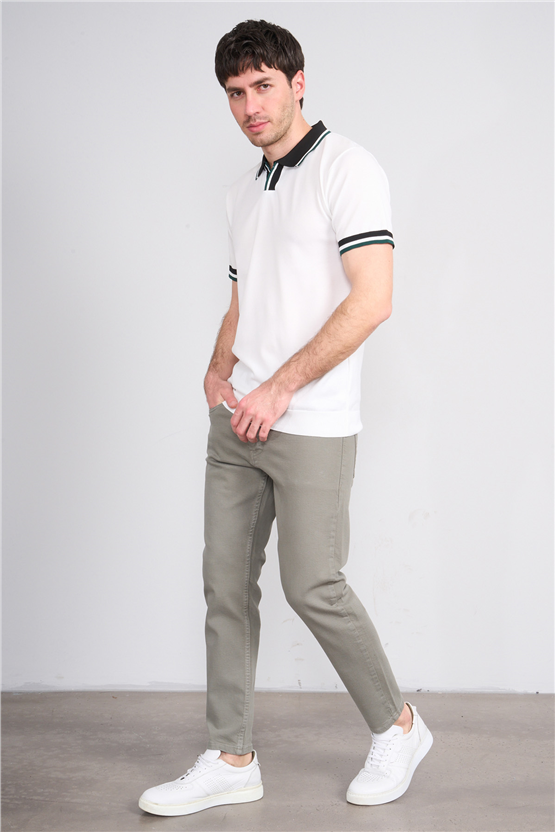 Mareteks 5900-C73-Mılano Hakı P.B. Erkek Denım Pantolon