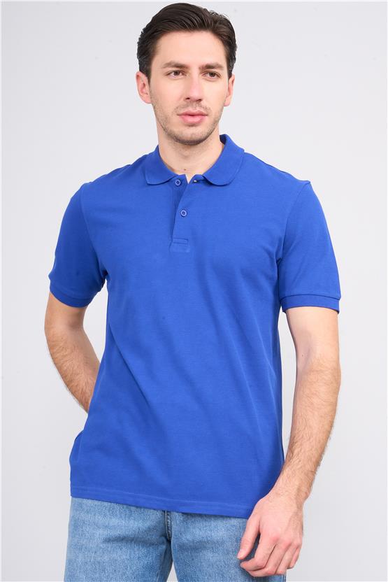 Mareteks 6612 Js Sax Erkek Polo Yaka Basıc Pıke T Shırt