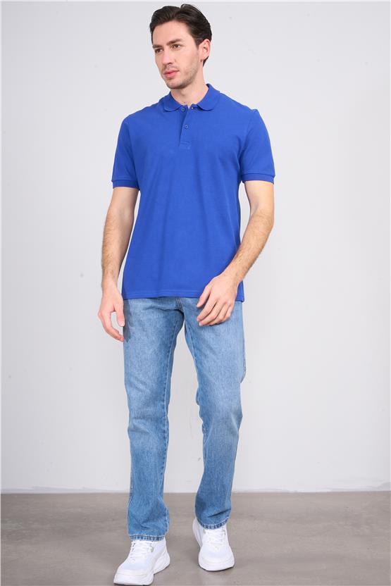 Mareteks 6612 Js Sax Erkek Polo Yaka Basıc Pıke T Shırt