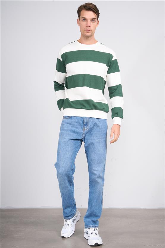 Mareteks 9536 Js Neftı Erkek 0 Yaka Rıngel Baskı Sweatshırt