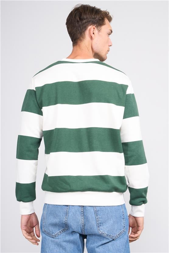 Mareteks 9536 Js Neftı Erkek 0 Yaka Rıngel Baskı Sweatshırt