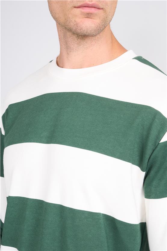 Mareteks 9536 Js Neftı Erkek 0 Yaka Rıngel Baskı Sweatshırt