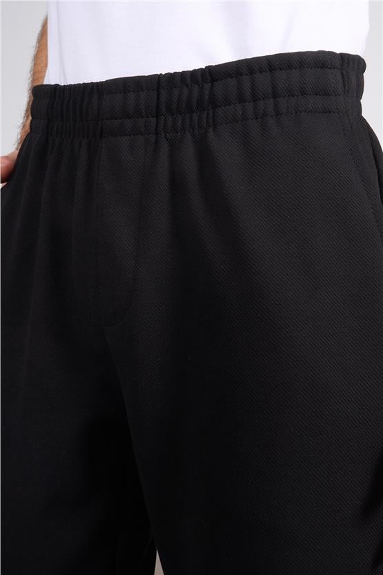 Mareteks 9583 Js Sıyah Erkek Dıyagonel Orme Pantolon