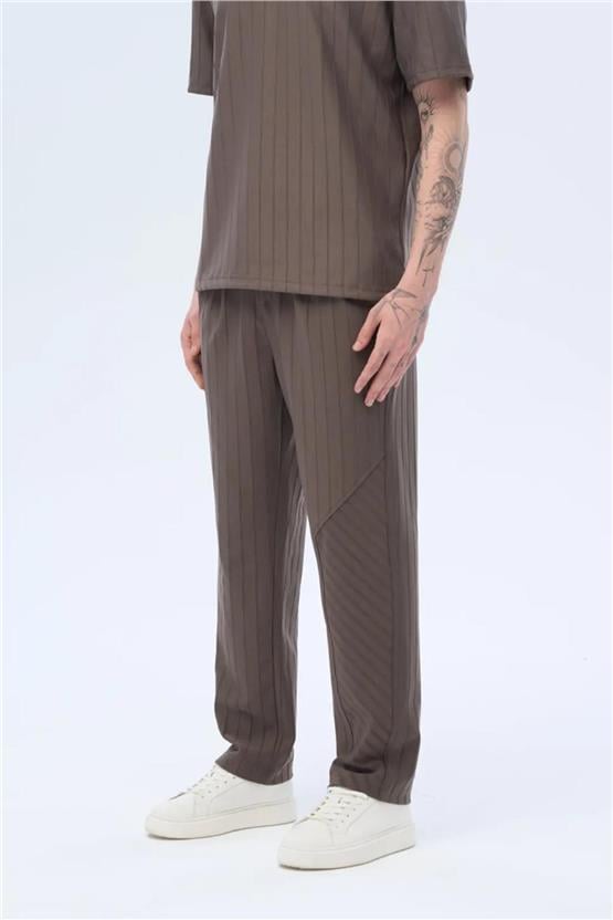 Massımo 6129 Kul Erkek Cızgılı Pantolon