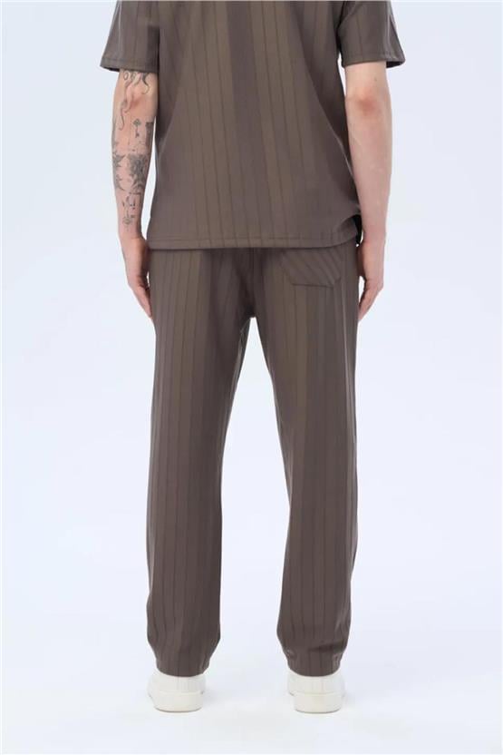 Massımo 6129 Kul Erkek Cızgılı Pantolon