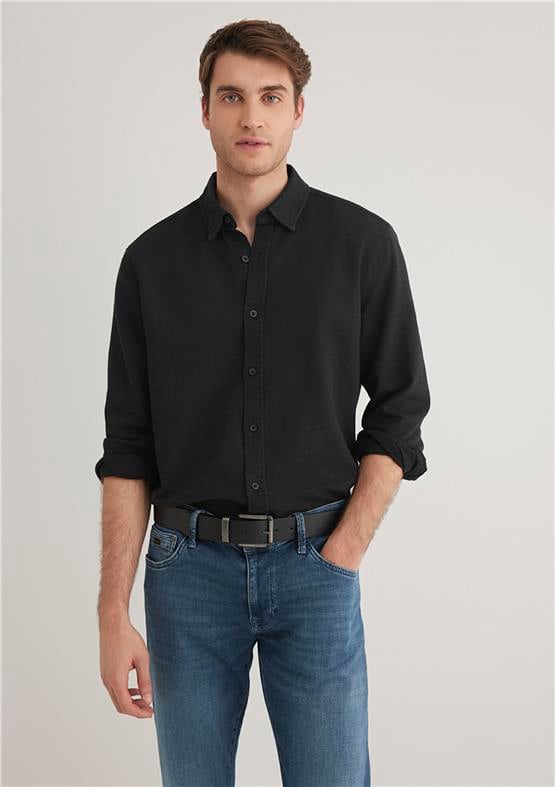 Mavi 020579-900 Uzun Kol Gömlek Siyah Erkek