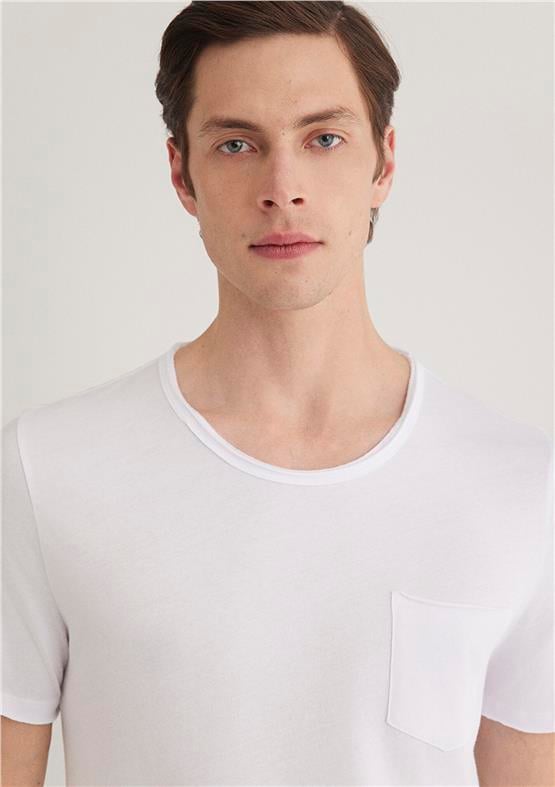 Mavi 062772-20843 Basic Beyaz Erkek T-Shirt