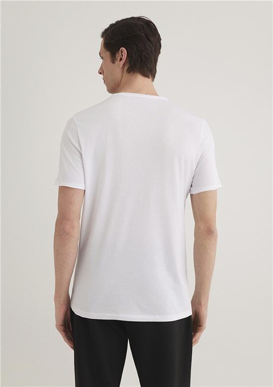 Mavi 062772-20843 Basic Beyaz Erkek T-Shirt
