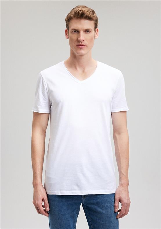 Mavi 062773-20843 Beyaz Erkek T-Shirt