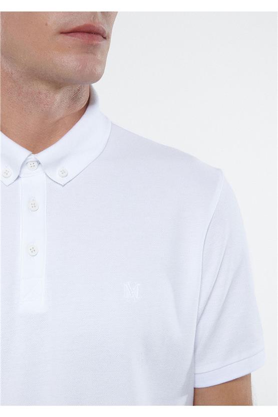 Mavi 063247-27879 Polo Beyaz Erkek T-Shirt