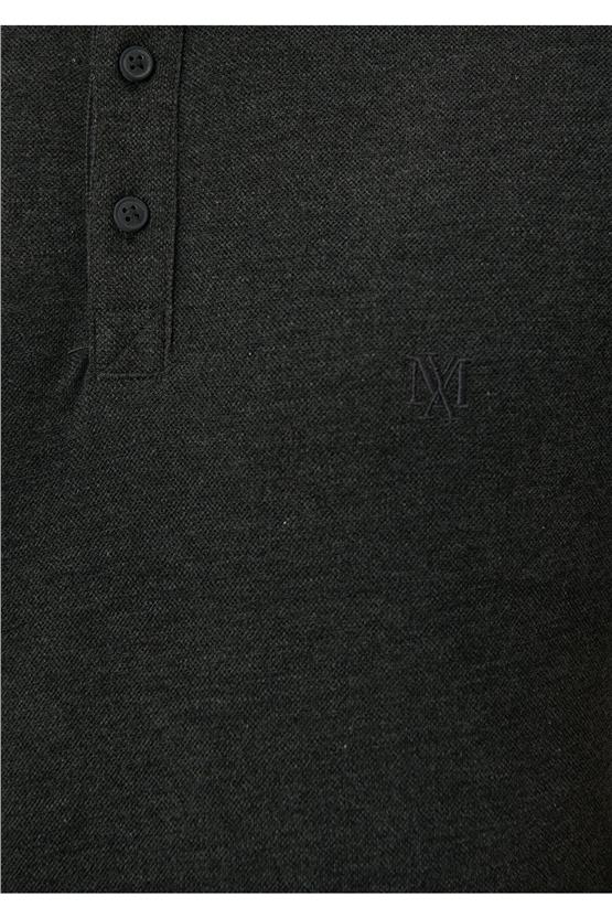 Mavi 063247-28392 Polo Koyu Gri Melanj Erkek T-Shirt