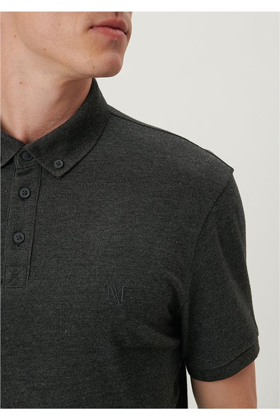 Mavi 063247-28392 Polo Koyu Gri Melanj Erkek T-Shirt