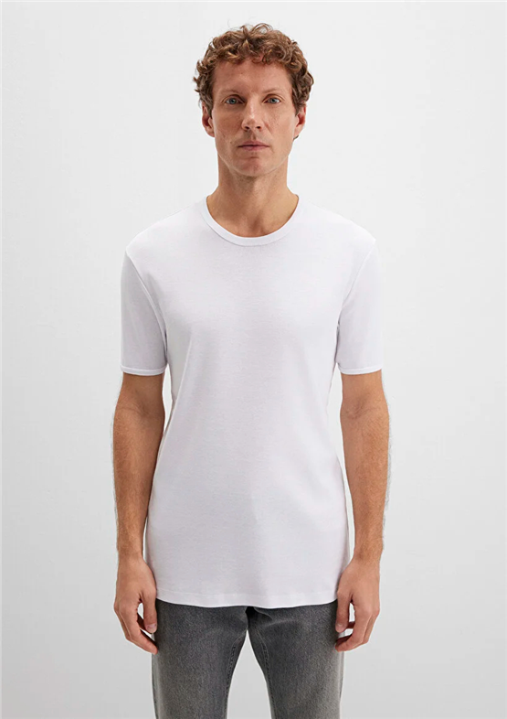 Mavi 063747-620 Erkek Beyaz T-Shirt