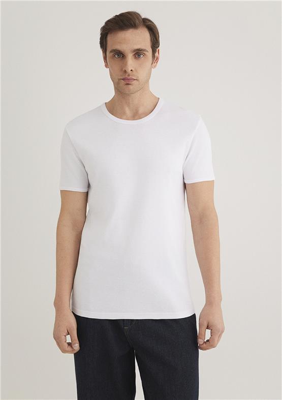 Mavi 063747-620 Erkek Beyaz T-Shirt