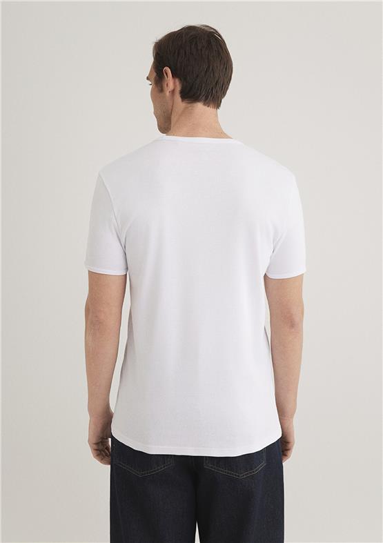 Mavi 063747-620 Erkek Beyaz T-Shirt